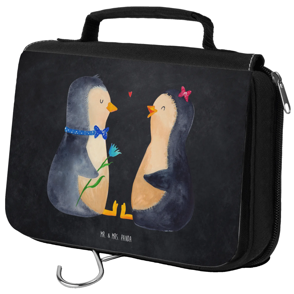 Kulturbeutel Pinguin Pärchen Kulturbeutel, Zum Aufhängen, Waschtasche, Kosmetiktasche, Damen, Herren, Aufbewahrungstasche, Schminktasche, Kosmetikbeutel, Organizer, Kulturtasche, Schminkutensil, Pinguin, Pinguine, Liebe, Liebespaar, Liebesbeweis, Liebesgeschenk, Verlobung, Jahrestag, Hochzeitstag, Hochzeit, Hochzeitsgeschenk, große Liebe, Traumpaar