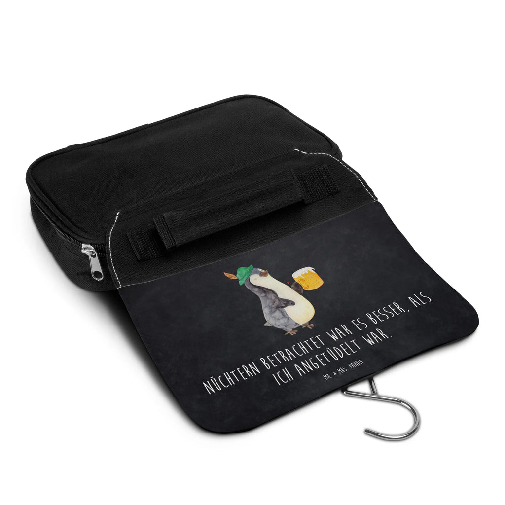 Kulturbeutel Pinguin Bier Kulturbeutel, Zum Aufhängen, Waschtasche, Kosmetiktasche, Damen, Herren, Aufbewahrungstasche, Schminktasche, Kosmetikbeutel, Organizer, Kulturtasche, Schminkutensil, Pinguin, Pinguine, Bier, Oktoberfest