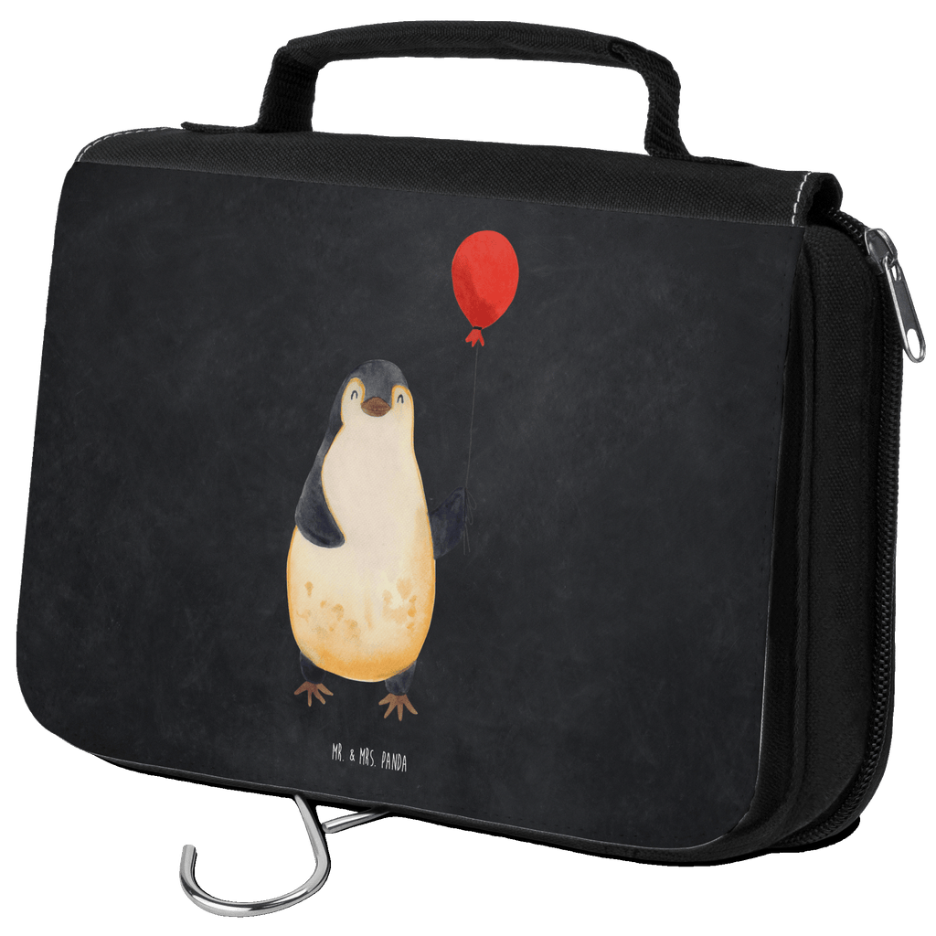 Kulturbeutel Pinguin Luftballon Kulturbeutel, Zum Aufhängen, Waschtasche, Kosmetiktasche, Damen, Herren, Aufbewahrungstasche, Schminktasche, Kosmetikbeutel, Organizer, Kulturtasche, Schminkutensil, Pinguin, Pinguine, Luftballon, Tagträume, Lebenslust, Geschenk Freundin, Geschenkidee, beste Freundin, Motivation, Neustart, neues Leben, Liebe, Glück