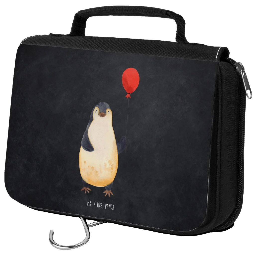 Kulturbeutel Pinguin Luftballon Kulturbeutel, Zum Aufhängen, Waschtasche, Kosmetiktasche, Damen, Herren, Aufbewahrungstasche, Schminktasche, Kosmetikbeutel, Organizer, Kulturtasche, Schminkutensil, Pinguin, Pinguine, Luftballon, Tagträume, Lebenslust, Geschenk Freundin, Geschenkidee, beste Freundin, Motivation, Neustart, neues Leben, Liebe, Glück