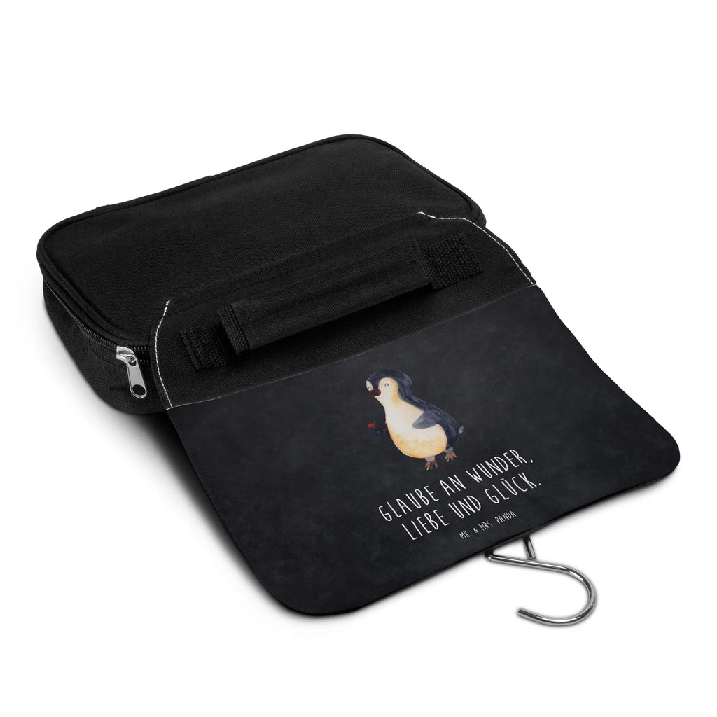 Kulturbeutel Pinguin Marienkäfer Kulturbeutel, Zum Aufhängen, Waschtasche, Kosmetiktasche, Damen, Herren, Aufbewahrungstasche, Schminktasche, Kosmetikbeutel, Organizer, Kulturtasche, Schminkutensil, Pinguin, Pinguine, Marienkäfer, Liebe, Wunder, Glück, Freude, Lebensfreude