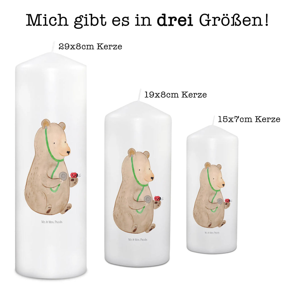 Kerze Bär Arzt Kerze, Taufkerze, Kommunionskerze, Geburtstagskerze, Geschenk Kerze, Taufgeschenk Kerze, Kerze mit Druck, Besondere Kerze, Geschenkidee Kerze, Kerze für Kommunion, Geburtstag Kerze, Kommunion Kerze, Bär, Teddy, Teddybär, Arzt, Ärztin, Doktor, Professor, Doktorin, Professorin