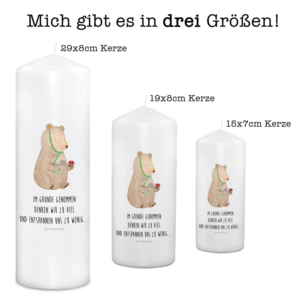 Kerze Bär Arzt Kerze, Taufkerze, Kommunionskerze, Geburtstagskerze, Geschenk Kerze, Taufgeschenk Kerze, Kerze mit Druck, Besondere Kerze, Geschenkidee Kerze, Kerze für Kommunion, Geburtstag Kerze, Kommunion Kerze, Bär, Teddy, Teddybär, Arzt, Ärztin, Doktor, Professor, Doktorin, Professorin