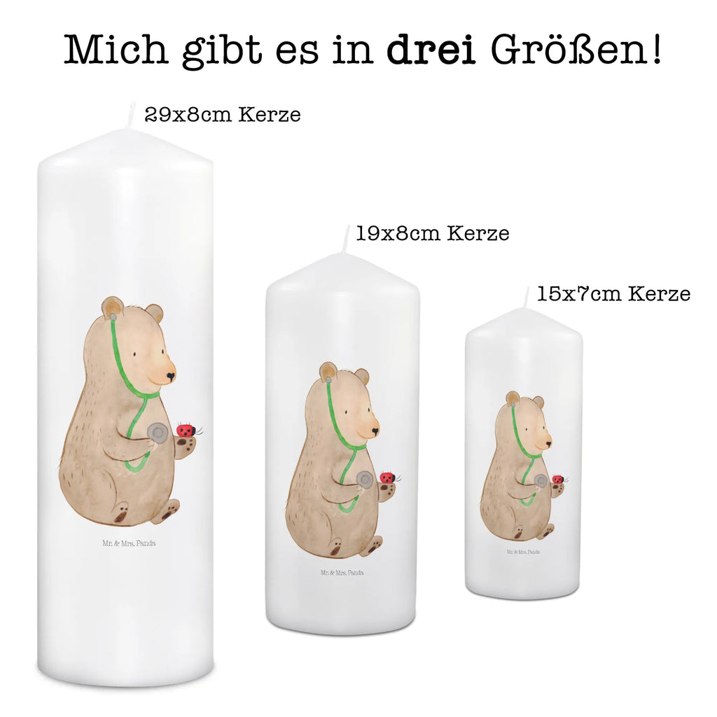 Kerze Bär Arzt Kerze, Taufkerze, Kommunionskerze, Geburtstagskerze, Geschenk Kerze, Taufgeschenk Kerze, Kerze mit Druck, Besondere Kerze, Geschenkidee Kerze, Kerze für Kommunion, Geburtstag Kerze, Kommunion Kerze, Bär, Teddy, Teddybär, Arzt, Ärztin, Doktor, Professor, Doktorin, Professorin