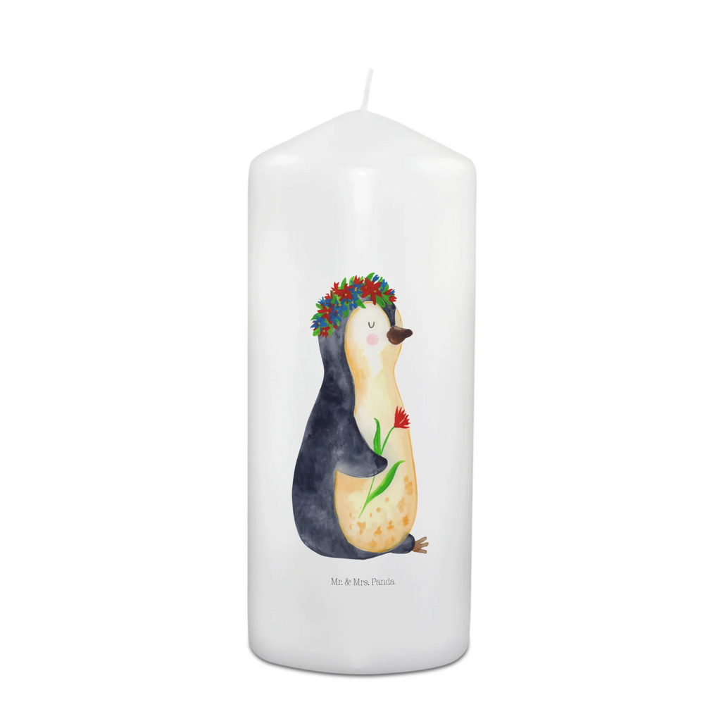 Kerze Pinguin Blumenkranz Kerze, Taufkerze, Kommunionskerze, Geburtstagskerze, Geschenk Kerze, Taufgeschenk Kerze, Kerze mit Druck, Besondere Kerze, Geschenkidee Kerze, Kerze für Kommunion, Geburtstag Kerze, Kommunion Kerze, Pinguin, Pinguine, Blumenkranz, Universum, Leben, Wünsche, Ziele, Lebensziele, Motivation, Lebenslust, Liebeskummer, Geschenkidee