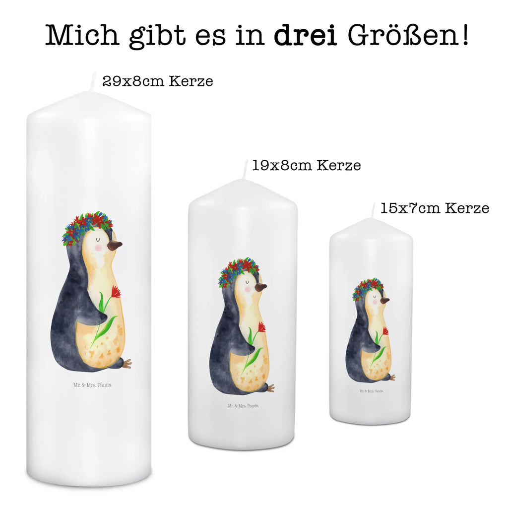 Kerze Pinguin Blumenkranz Kerze, Taufkerze, Kommunionskerze, Geburtstagskerze, Geschenk Kerze, Taufgeschenk Kerze, Kerze mit Druck, Besondere Kerze, Geschenkidee Kerze, Kerze für Kommunion, Geburtstag Kerze, Kommunion Kerze, Pinguin, Pinguine, Blumenkranz, Universum, Leben, Wünsche, Ziele, Lebensziele, Motivation, Lebenslust, Liebeskummer, Geschenkidee