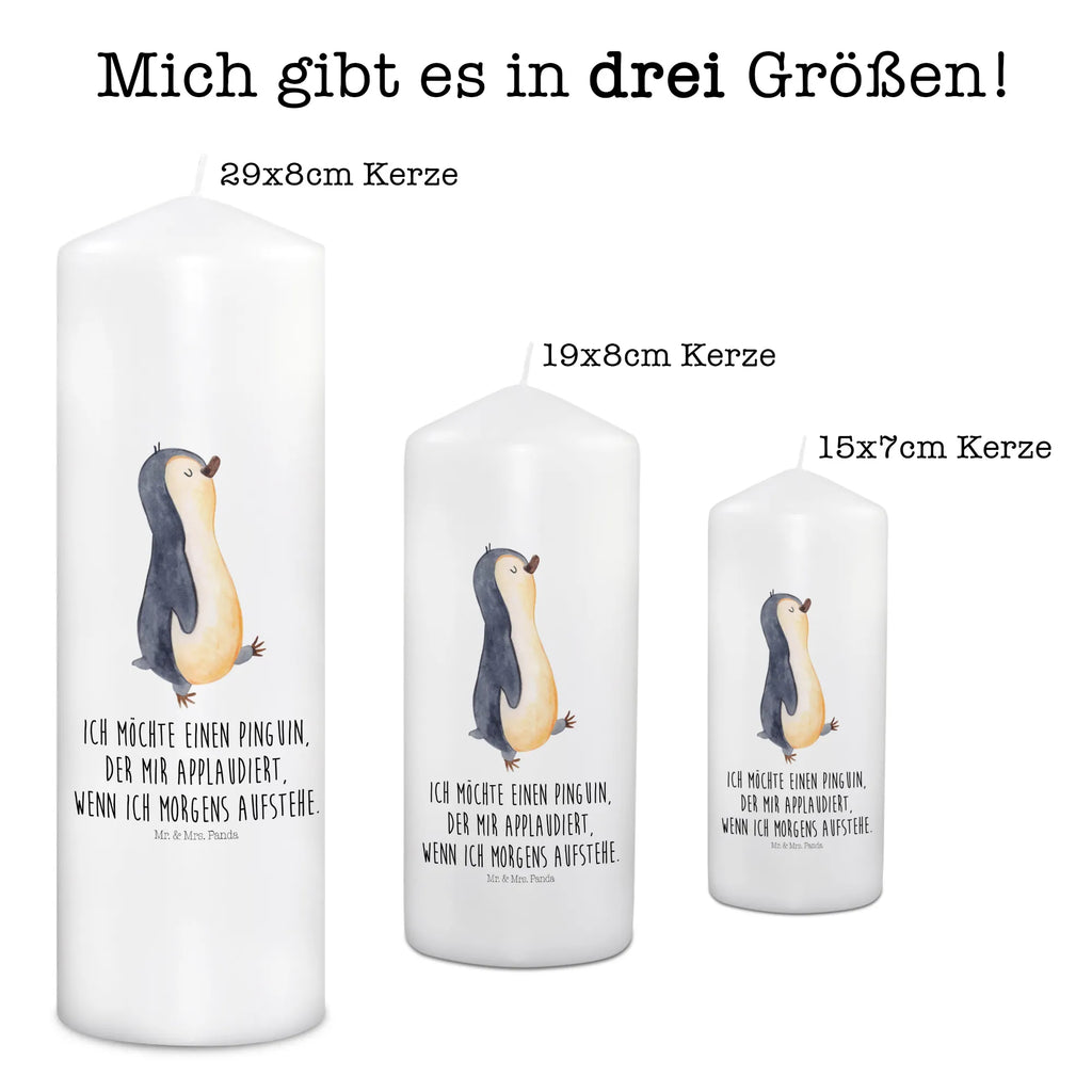 Kerze Pinguin marschierend Kerze, Taufkerze, Kommunionskerze, Geburtstagskerze, Geschenk Kerze, Taufgeschenk Kerze, Kerze mit Druck, Besondere Kerze, Geschenkidee Kerze, Kerze für Kommunion, Geburtstag Kerze, Kommunion Kerze, Pinguin, Pinguine, Frühaufsteher, Langschläfer, Bruder, Schwester, Familie