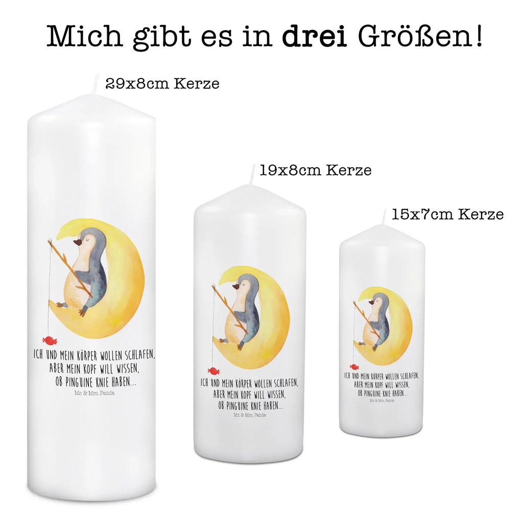 Kerze Pinguin Mond Kerze, Taufkerze, Kommunionskerze, Geburtstagskerze, Geschenk Kerze, Taufgeschenk Kerze, Kerze mit Druck, Besondere Kerze, Geschenkidee Kerze, Kerze für Kommunion, Geburtstag Kerze, Kommunion Kerze, Pinguin, Pinguine, Spruch, schlafen, Nachtruhe, Einschlafen, Schlafzimmer, Schlafstörungen, Gästezimmer