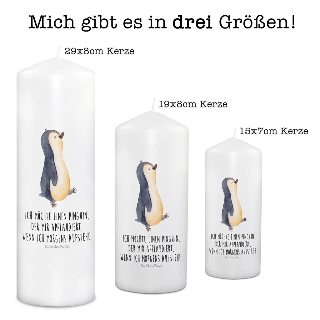 Kerze Pinguin marschierend Kerze, Taufkerze, Kommunionskerze, Geburtstagskerze, Geschenk Kerze, Taufgeschenk Kerze, Kerze mit Druck, Besondere Kerze, Geschenkidee Kerze, Kerze für Kommunion, Geburtstag Kerze, Kommunion Kerze, Pinguin, Pinguine, Frühaufsteher, Langschläfer, Bruder, Schwester, Familie