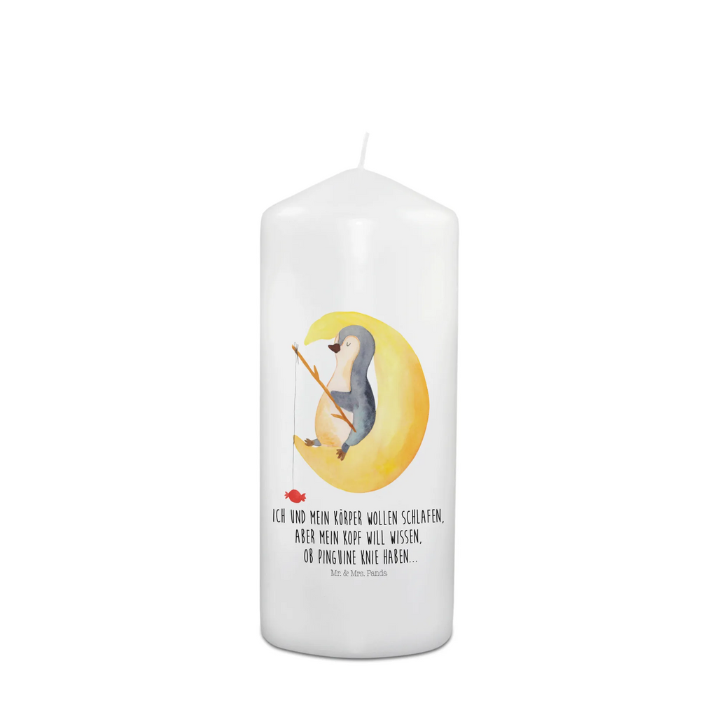 Kerze Pinguin Mond Kerze, Taufkerze, Kommunionskerze, Geburtstagskerze, Geschenk Kerze, Taufgeschenk Kerze, Kerze mit Druck, Besondere Kerze, Geschenkidee Kerze, Kerze für Kommunion, Geburtstag Kerze, Kommunion Kerze, Pinguin, Pinguine, Spruch, schlafen, Nachtruhe, Einschlafen, Schlafzimmer, Schlafstörungen, Gästezimmer