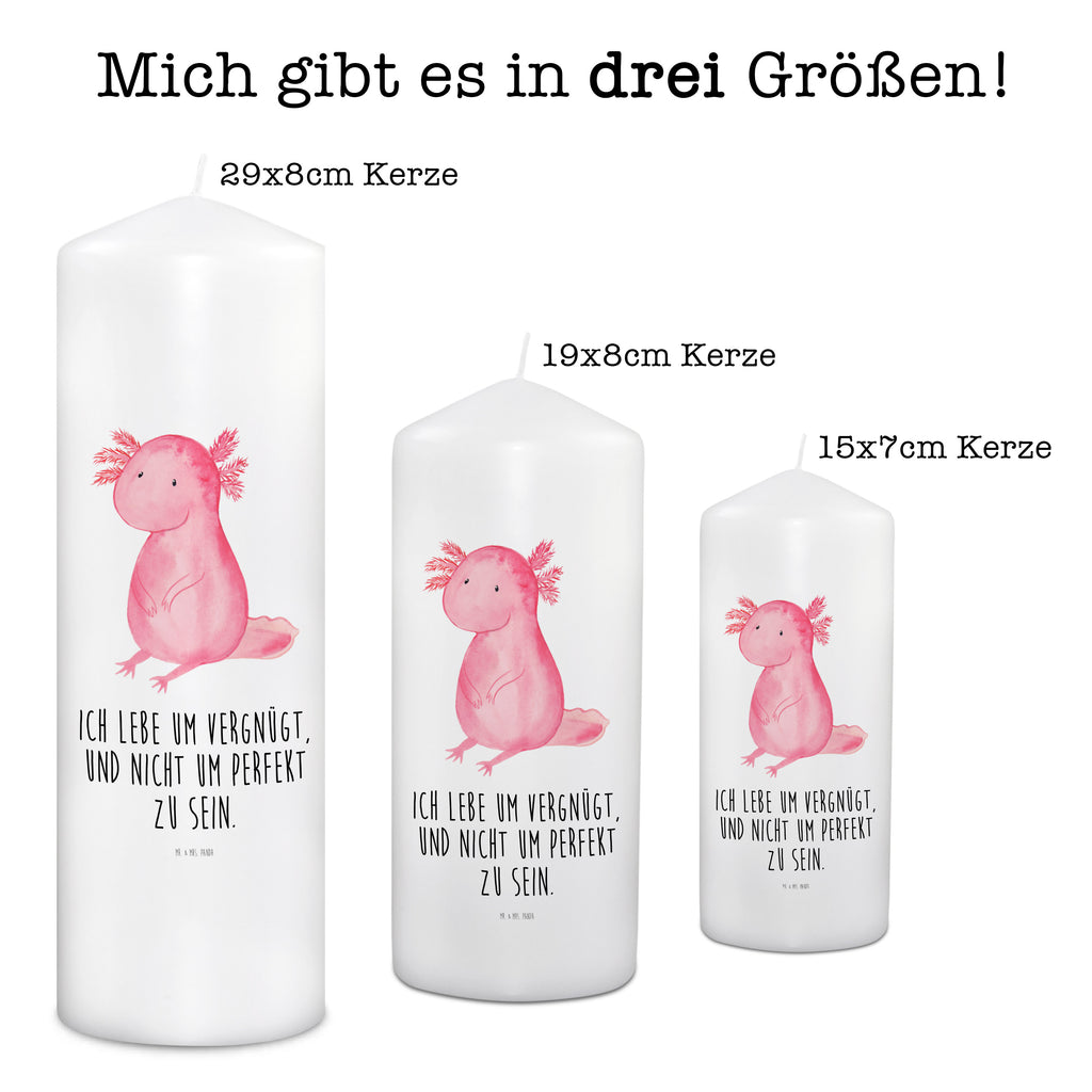 Kerze Axolotl Kerze, Taufkerze, Kommunionskerze, Geburtstagskerze, Geschenk Kerze, Taufgeschenk Kerze, Kerze mit Druck, Besondere Kerze, Geschenkidee Kerze, Kerze für Kommunion, Geburtstag Kerze, Kommunion Kerze, Axolotl, Molch, Axolot, vergnügt, fröhlich, zufrieden, Lebensstil, Weisheit, Lebensweisheit, Liebe, Freundin