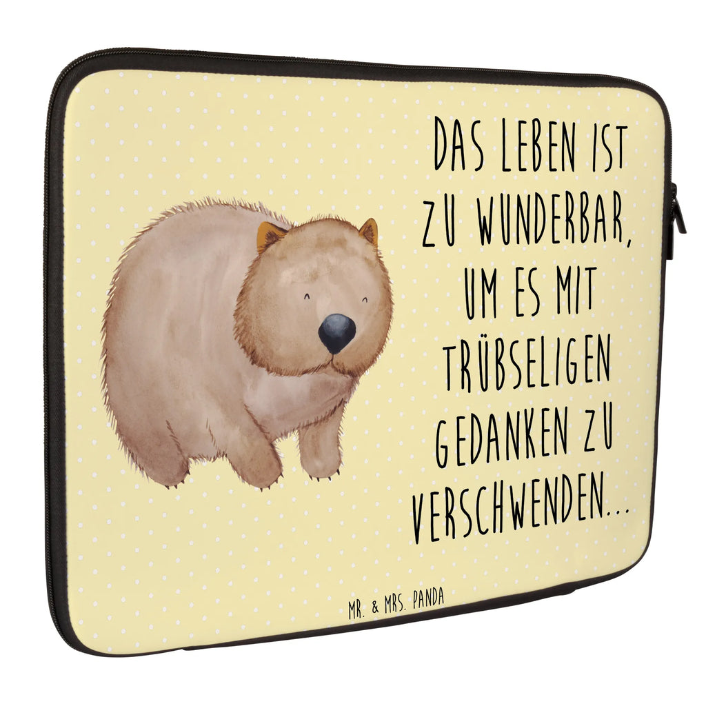 Notebook Tasche Wombat Notebook Tasche, Laptop, Computertasche, Tasche, Notebook-Tasche, Notebook-Reisehülle, Notebook Schutz, Tiermotive, Gute Laune, lustige Sprüche, Tiere, Wombat, Das Leben ist schön, Motivation, Spruch, Australien