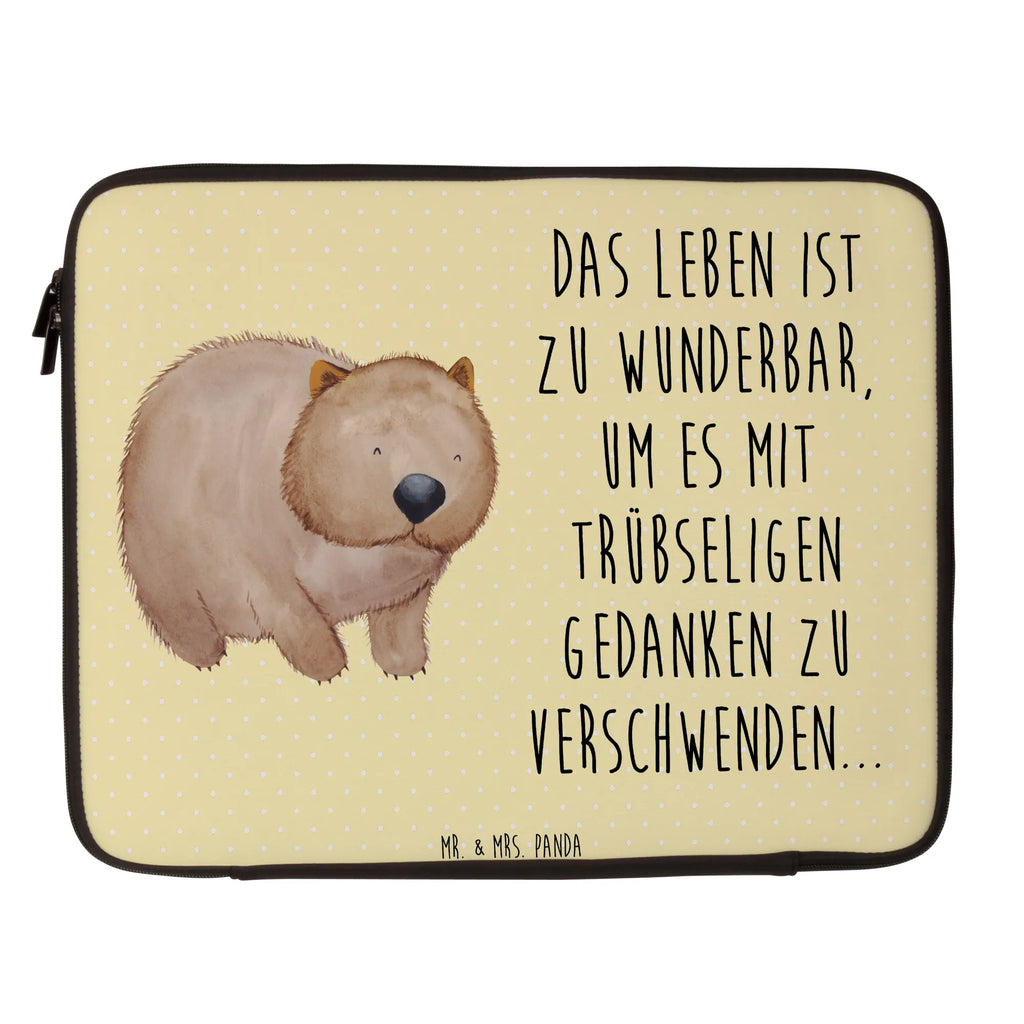 Notebook Tasche Wombat Notebook Tasche, Laptop, Computertasche, Tasche, Notebook-Tasche, Notebook-Reisehülle, Notebook Schutz, Tiermotive, Gute Laune, lustige Sprüche, Tiere, Wombat, Das Leben ist schön, Motivation, Spruch, Australien