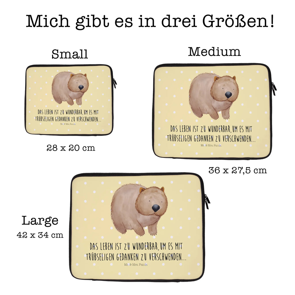 Notebook Tasche Wombat Notebook Tasche, Laptop, Computertasche, Tasche, Notebook-Tasche, Notebook-Reisehülle, Notebook Schutz, Tiermotive, Gute Laune, lustige Sprüche, Tiere, Wombat, Das Leben ist schön, Motivation, Spruch, Australien