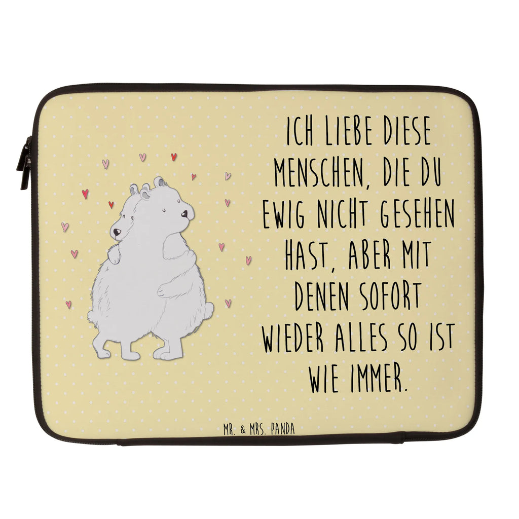 Notebook Tasche Eisbär Umarmen Notebook Tasche, Laptop, Computertasche, Tasche, Notebook-Tasche, Notebook-Reisehülle, Notebook Schutz, Tiermotive, Gute Laune, lustige Sprüche, Tiere