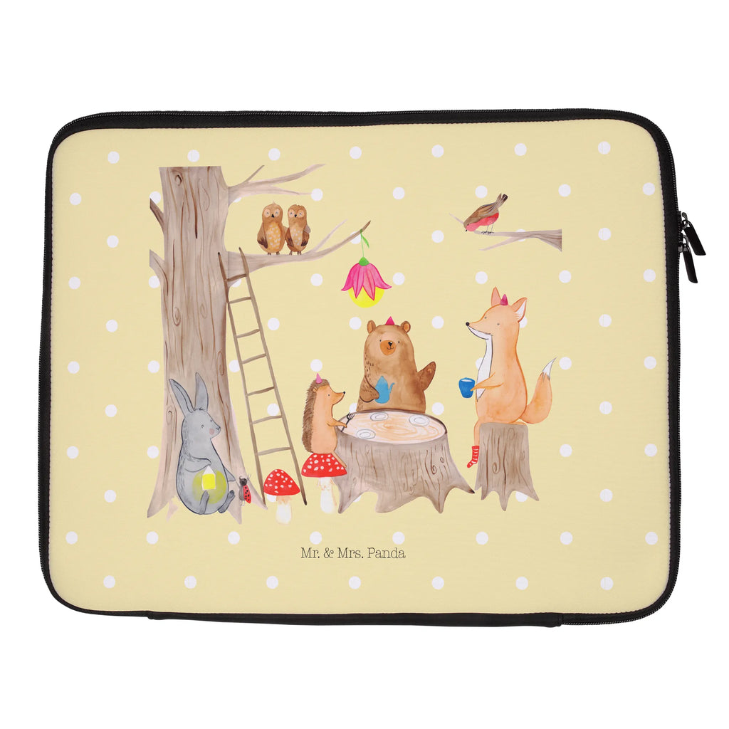 Notebook Tasche Waldtiere Picknick Notebook Tasche, Laptop, Computertasche, Tasche, Notebook-Tasche, Notebook-Reisehülle, Notebook Schutz, Tiermotive, Gute Laune, lustige Sprüche, Tiere, Waldtiere, Picknick, Wald, Fuchs, Hase, Igel, Maus, Eichhörnchen