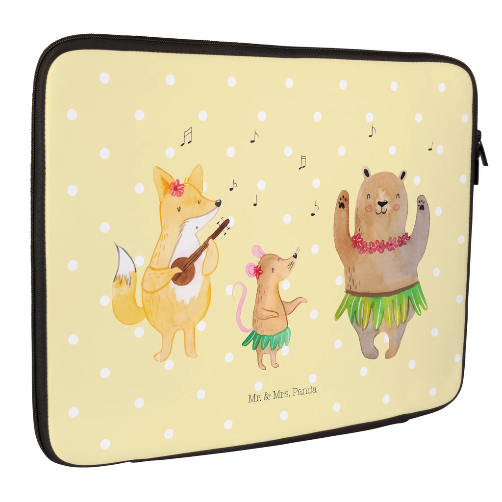 Notebook Tasche Waldtiere Aloha Notebook Tasche, Laptop, Computertasche, Tasche, Notebook-Tasche, Notebook-Reisehülle, Notebook Schutz, Tiermotive, Gute Laune, lustige Sprüche, Tiere, Wald, Waldtiere, Musik, Aloha, Bär, Hase, Igel, Tanzen, Leben, Lachen