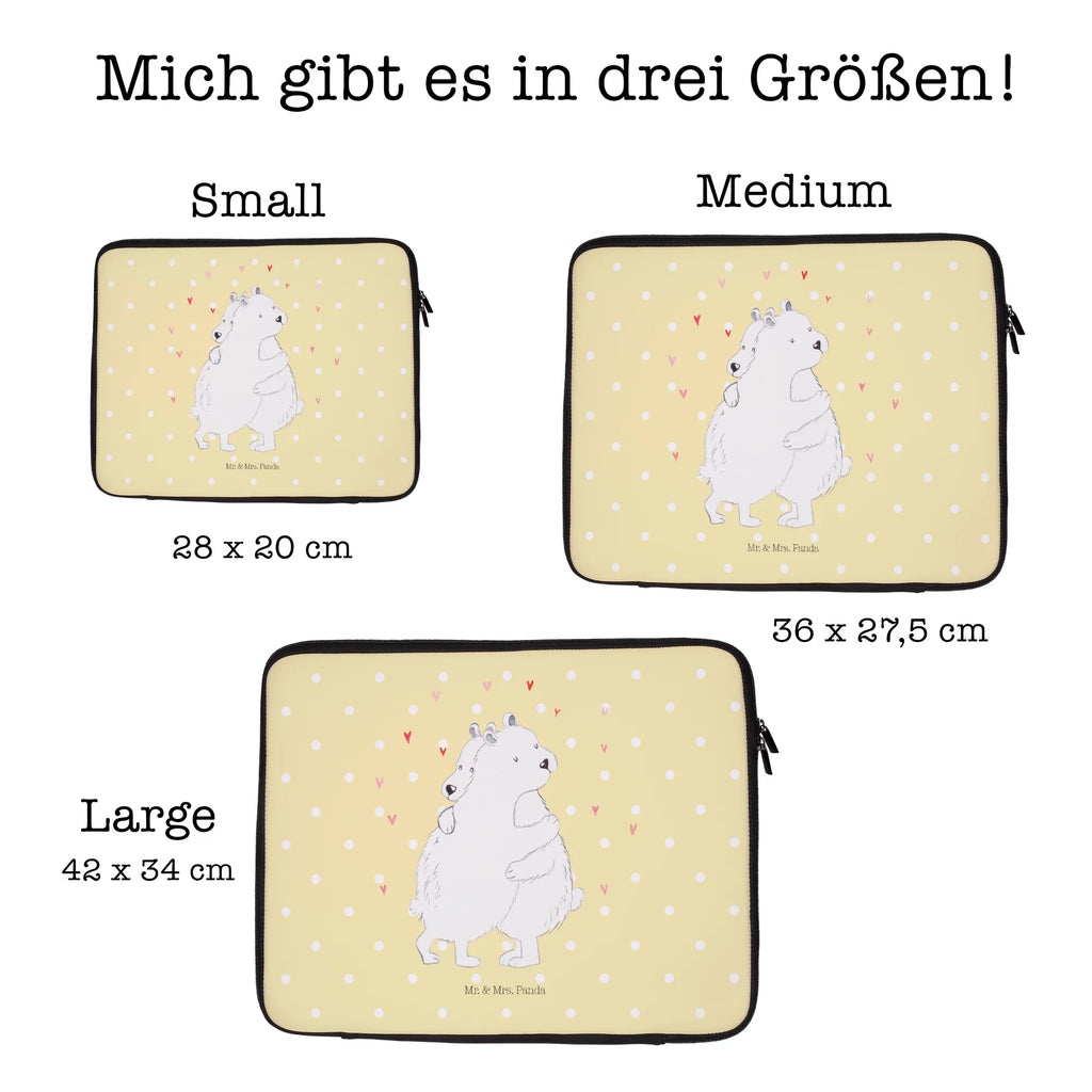 Notebook Tasche Eisbär Umarmen Notebook Tasche, Laptop, Computertasche, Tasche, Notebook-Tasche, Notebook-Reisehülle, Notebook Schutz, Tiermotive, Gute Laune, lustige Sprüche, Tiere