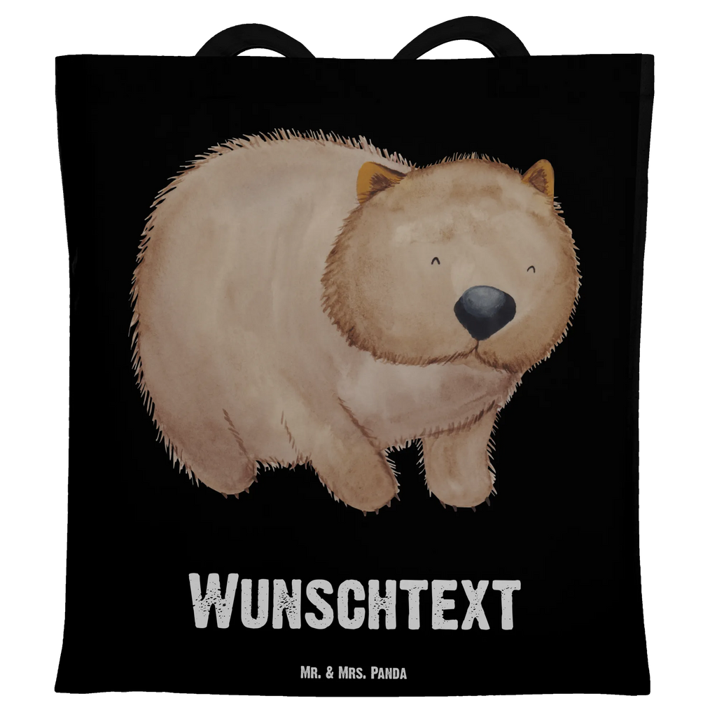 Personalisierte Tragetasche Wombat Personalisierte Beuteltasche, Personalisierter Beutel, Personalisierte Einkaufstasche, Personalisierter Jutebeutel, Personalisierter Stoffbeutel, Tragetasche mit Namen, Einkaufstasche mit Namen, Stoffbeutel mit Namen, Personalisierte Tasche, Personalisierte Jutetasche, Personalisierte Kindergartentasche, Tiermotive, Gute Laune, lustige Sprüche, Tiere, Wombat, Das Leben ist schön, Motivation, Spruch, Australien