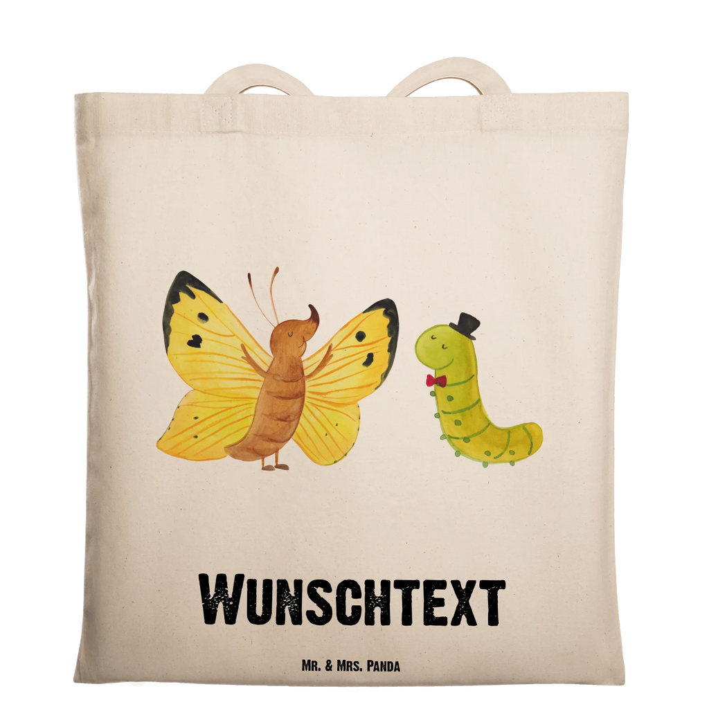 Personalisierte Tragetasche Raupe & Schmetterling Personalisierte Beuteltasche, Personalisierter Beutel, Personalisierte Einkaufstasche, Personalisierter Jutebeutel, Personalisierter Stoffbeutel, Tragetasche mit Namen, Einkaufstasche mit Namen, Stoffbeutel mit Namen, Personalisierte Tasche, Personalisierte Jutetasche, Personalisierte Kindergartentasche, Tiermotive, Gute Laune, lustige Sprüche, Tiere, Raupe, Schmetterling, Zitronenfalter, Entwicklung, Erwachsen werden, Kokon, Hut, Hütchen, Schönheit, Aufwachsen