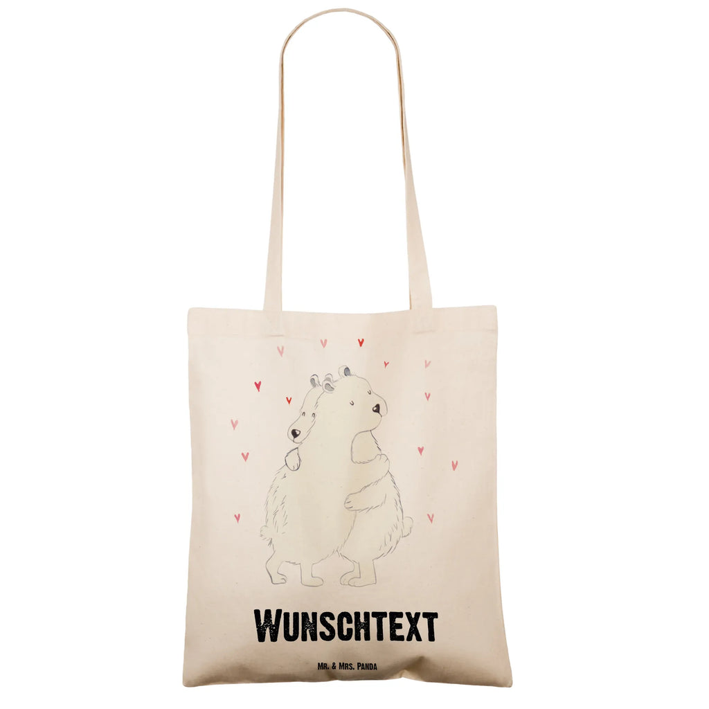 Personalisierte Tragetasche Eisbär Umarmen Personalisierte Beuteltasche, Personalisierter Beutel, Personalisierte Einkaufstasche, Personalisierter Jutebeutel, Personalisierter Stoffbeutel, Tragetasche mit Namen, Einkaufstasche mit Namen, Stoffbeutel mit Namen, Personalisierte Tasche, Personalisierte Jutetasche, Personalisierte Kindergartentasche, Tiermotive, Gute Laune, lustige Sprüche, Tiere