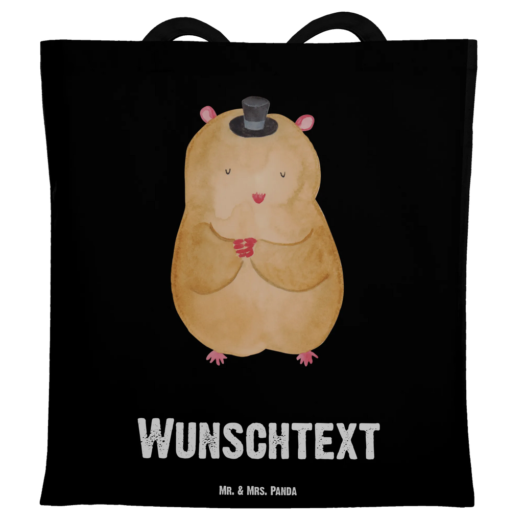 Personalisierte Tragetasche Hamster mit Hut Personalisierte Beuteltasche, Personalisierter Beutel, Personalisierte Einkaufstasche, Personalisierter Jutebeutel, Personalisierter Stoffbeutel, Tragetasche mit Namen, Einkaufstasche mit Namen, Stoffbeutel mit Namen, Personalisierte Tasche, Personalisierte Jutetasche, Personalisierte Kindergartentasche, Tiermotive, Gute Laune, lustige Sprüche, Tiere, Hamster, Hut, Magier, Zylinder, Zwerghamster, Zauberer