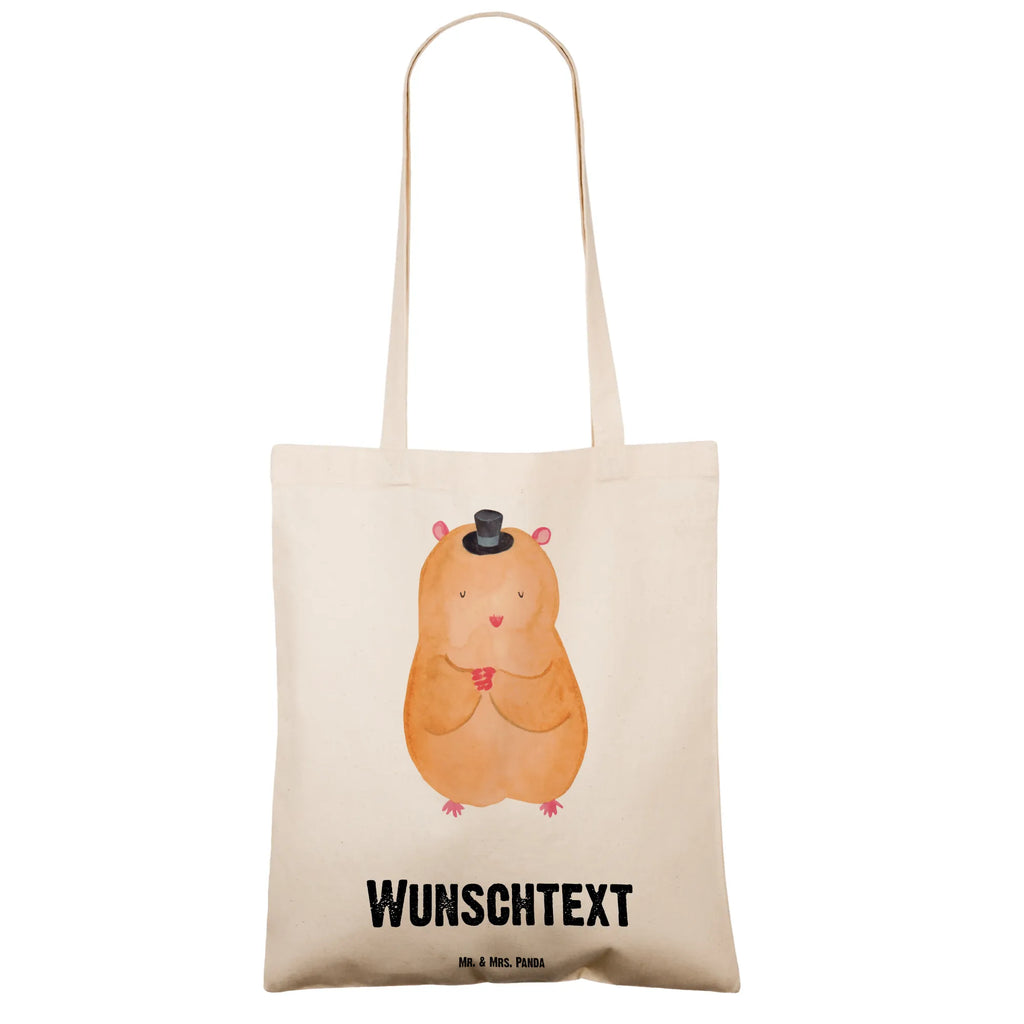 Personalisierte Tragetasche Hamster mit Hut Personalisierte Beuteltasche, Personalisierter Beutel, Personalisierte Einkaufstasche, Personalisierter Jutebeutel, Personalisierter Stoffbeutel, Tragetasche mit Namen, Einkaufstasche mit Namen, Stoffbeutel mit Namen, Personalisierte Tasche, Personalisierte Jutetasche, Personalisierte Kindergartentasche, Tiermotive, Gute Laune, lustige Sprüche, Tiere, Hamster, Hut, Magier, Zylinder, Zwerghamster, Zauberer