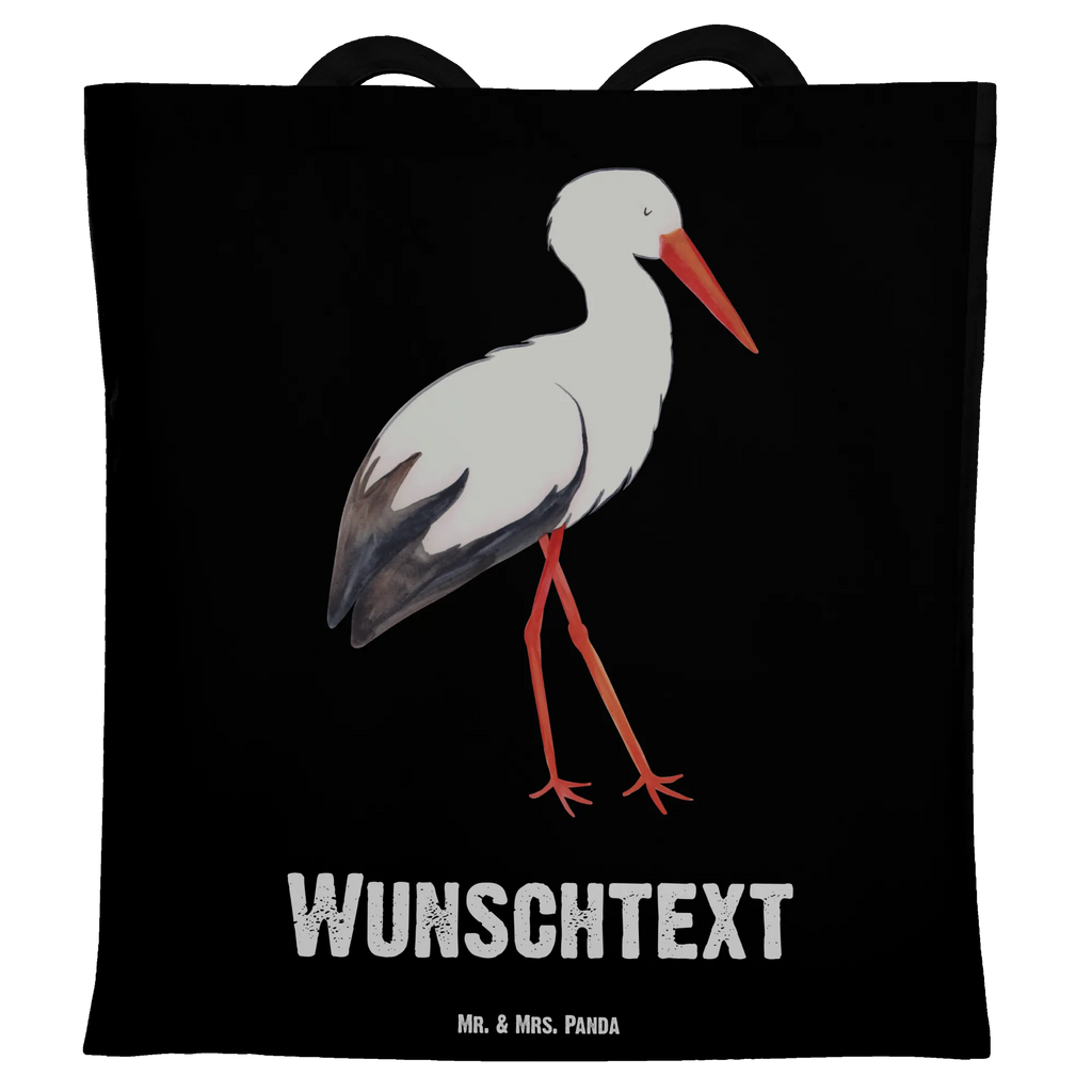 Personalisierte Tragetasche Storch Personalisierte Beuteltasche, Personalisierter Beutel, Personalisierte Einkaufstasche, Personalisierter Jutebeutel, Personalisierter Stoffbeutel, Tragetasche mit Namen, Einkaufstasche mit Namen, Stoffbeutel mit Namen, Personalisierte Tasche, Personalisierte Jutetasche, Personalisierte Kindergartentasche, Tiermotive, Gute Laune, lustige Sprüche, Tiere, Storch, Störche, Schwangerschaft, Geburt, Mutter, Mütter, Mutter werden, Schwanger, Babybauch, Baby