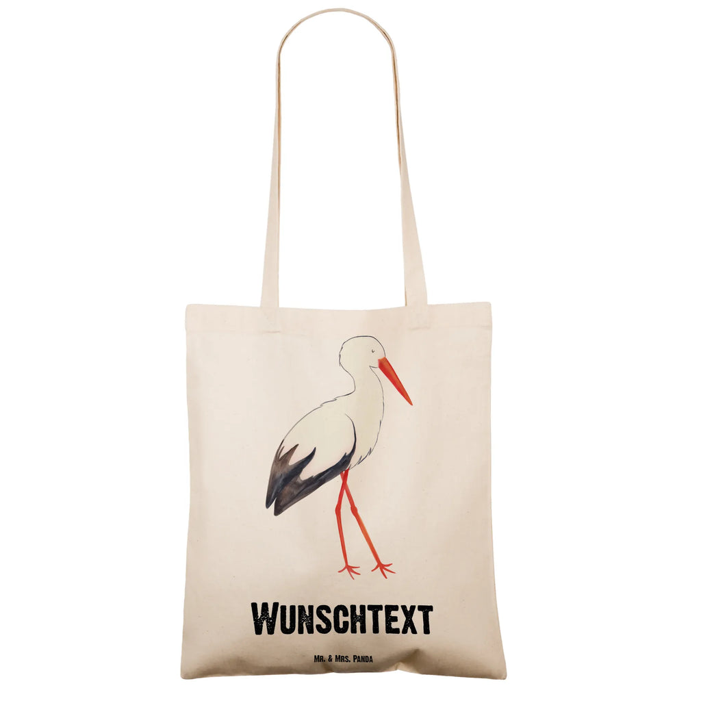 Personalisierte Tragetasche Storch Personalisierte Beuteltasche, Personalisierter Beutel, Personalisierte Einkaufstasche, Personalisierter Jutebeutel, Personalisierter Stoffbeutel, Tragetasche mit Namen, Einkaufstasche mit Namen, Stoffbeutel mit Namen, Personalisierte Tasche, Personalisierte Jutetasche, Personalisierte Kindergartentasche, Tiermotive, Gute Laune, lustige Sprüche, Tiere, Storch, Störche, Schwangerschaft, Geburt, Mutter, Mütter, Mutter werden, Schwanger, Babybauch, Baby