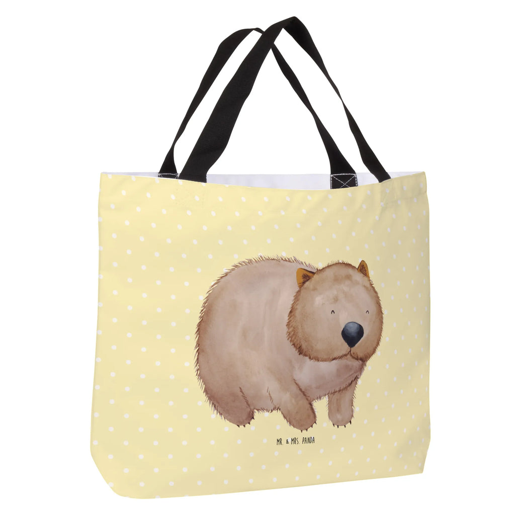 Shopper Wombat Beutel, Einkaufstasche, Tasche, Strandtasche, Einkaufsbeutel, Shopper, Schultasche, Freizeittasche, Tragebeutel, Schulbeutel, Alltagstasche, Tiermotive, Gute Laune, lustige Sprüche, Tiere, Wombat, Das Leben ist schön, Motivation, Spruch, Australien