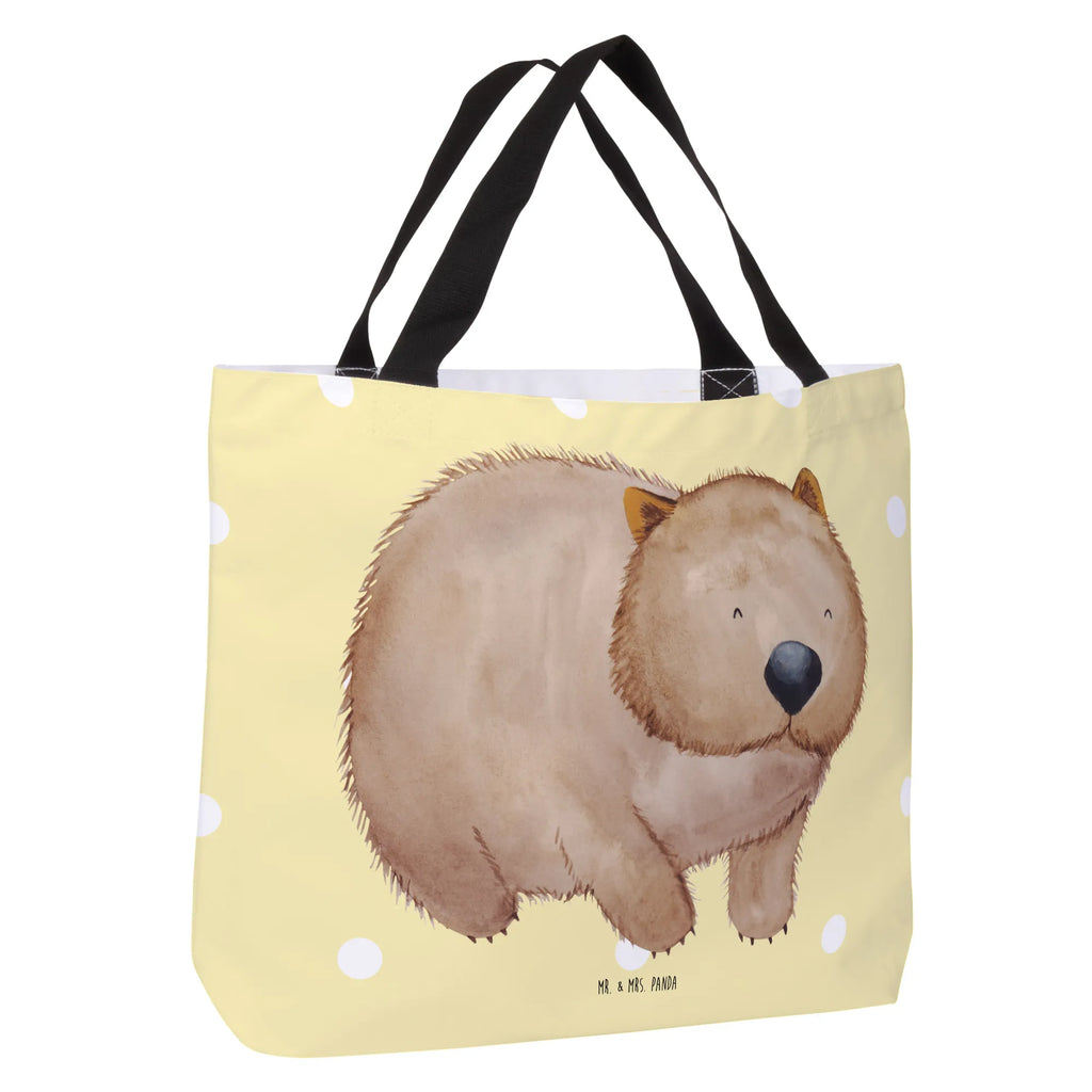 Shopper Wombat Beutel, Einkaufstasche, Tasche, Strandtasche, Einkaufsbeutel, Shopper, Schultasche, Freizeittasche, Tragebeutel, Schulbeutel, Alltagstasche, Tiermotive, Gute Laune, lustige Sprüche, Tiere, Wombat, Das Leben ist schön, Motivation, Spruch, Australien