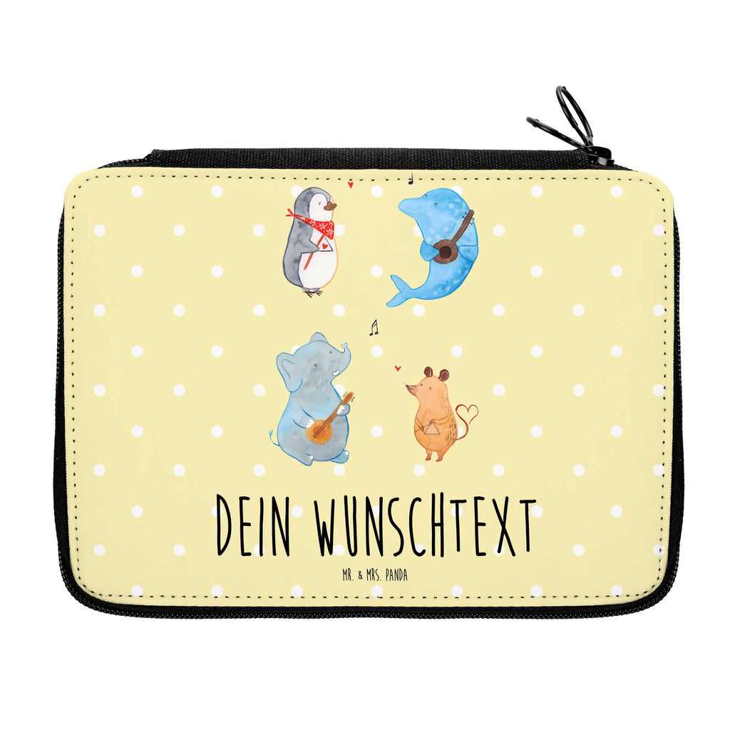 Personalisierte Federmappe Big Band Personalisierte Federmappe, Personalisierte Stiftetasche, PersonalisierteS Stifte Etui, Schule, Einschulung, Geschenk, Kind, Schüler, Schülerin, Personalisierte Stifterolle, PersonalisierteS Federmäppchen, Motiv, Grundschule, Federmäppchen bedruckt, Büro Stifte Etui, Bestückte Federmappe, Kinder Federmappe, Federmappe Einschulung, Federmappe mit Namen, Stiftemappe mit Namen, Stifterolle mit Namen, Federmäppchen mit Namen, Tiermotive, Gute Laune, lustige Sprüche, Tiere, Hund, Pinguin, Maus, Elefant, Delfin, Gitarre, Band, Triangel, Musikanten, Musik