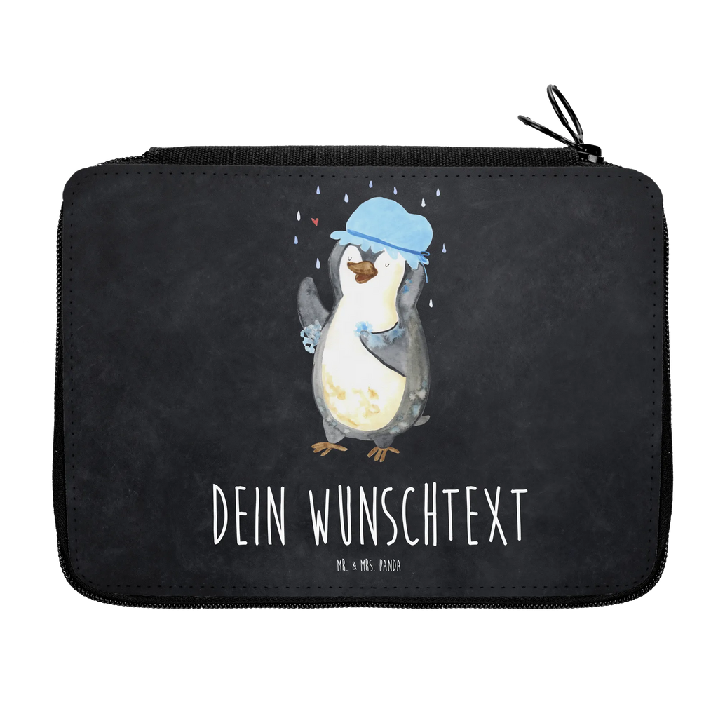 Personalisierte Federmappe Pinguin duscht Personalisierte Federmappe, Personalisierte Stiftetasche, PersonalisierteS Stifte Etui, Schule, Einschulung, Geschenk, Kind, Schüler, Schülerin, Personalisierte Stifterolle, PersonalisierteS Federmäppchen, Motiv, Grundschule, Federmäppchen bedruckt, Büro Stifte Etui, Bestückte Federmappe, Kinder Federmappe, Federmappe Einschulung, Federmappe mit Namen, Stiftemappe mit Namen, Stifterolle mit Namen, Federmäppchen mit Namen, Pinguin, Pinguine, Dusche, duschen, Lebensmotto, Motivation, Neustart, Neuanfang, glücklich sein