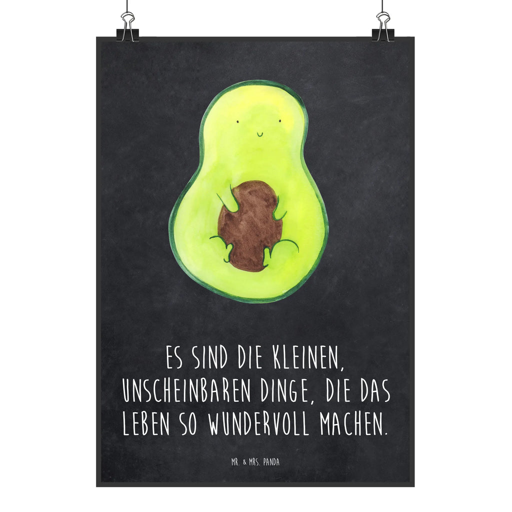 Poster Avocado Kern Poster, Wandposter, Bild, Wanddeko, Küchenposter, Kinderposter, Wanddeko Bild, Raumdekoration, Wanddekoration, Handgemaltes Poster, Mr. & Mrs. Panda Poster, Designposter, Kunstdruck, Posterdruck, Avocado, Veggie, Vegan, Gesund, Avokado, Avocadokern, Kern, Pflanze, Spruch Leben