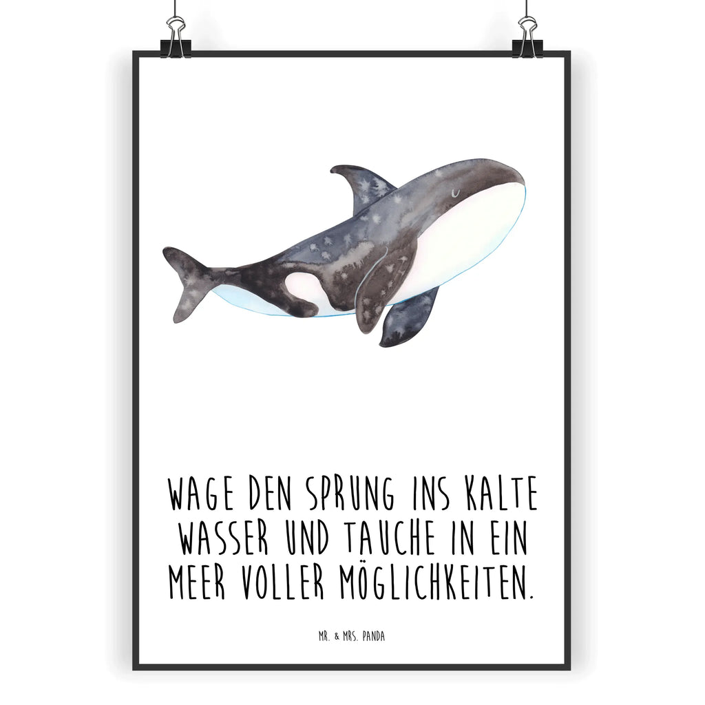 Poster Orca Poster, Wandposter, Bild, Wanddeko, Küchenposter, Kinderposter, Wanddeko Bild, Raumdekoration, Wanddekoration, Handgemaltes Poster, Mr. & Mrs. Panda Poster, Designposter, Kunstdruck, Posterdruck, Meerestiere, Meer, Urlaub, Orca, Orcas, Killerwal, Wal, Möglichkeiten, Büro, Arbeit, Motivation, Selbstliebe, Neustart, Startup