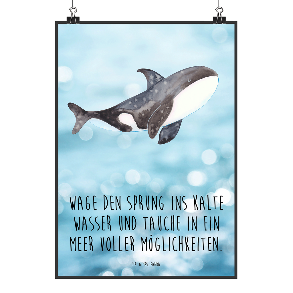 Poster Orca Poster, Wandposter, Bild, Wanddeko, Küchenposter, Kinderposter, Wanddeko Bild, Raumdekoration, Wanddekoration, Handgemaltes Poster, Mr. & Mrs. Panda Poster, Designposter, Kunstdruck, Posterdruck, Meerestiere, Meer, Urlaub, Orca, Orcas, Killerwal, Wal, Möglichkeiten, Büro, Arbeit, Motivation, Selbstliebe, Neustart, Startup