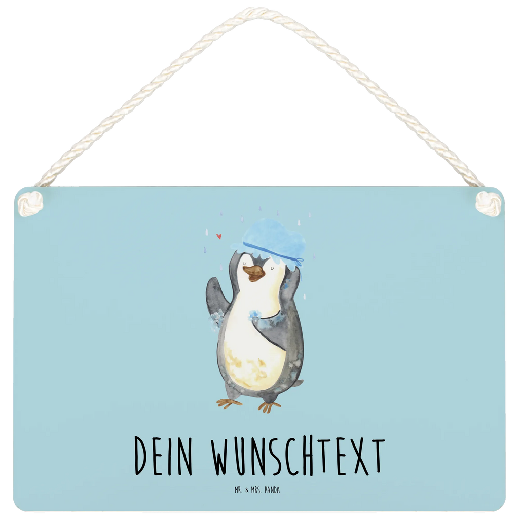 Personalisiertes Deko Schild Pinguin duscht Dekoschild, Deko Schild, Schild, Tür Schild, Türschild, Holzschild, Wandschild, Wanddeko, Pinguin, Pinguine, Dusche, duschen, Lebensmotto, Motivation, Neustart, Neuanfang, glücklich sein