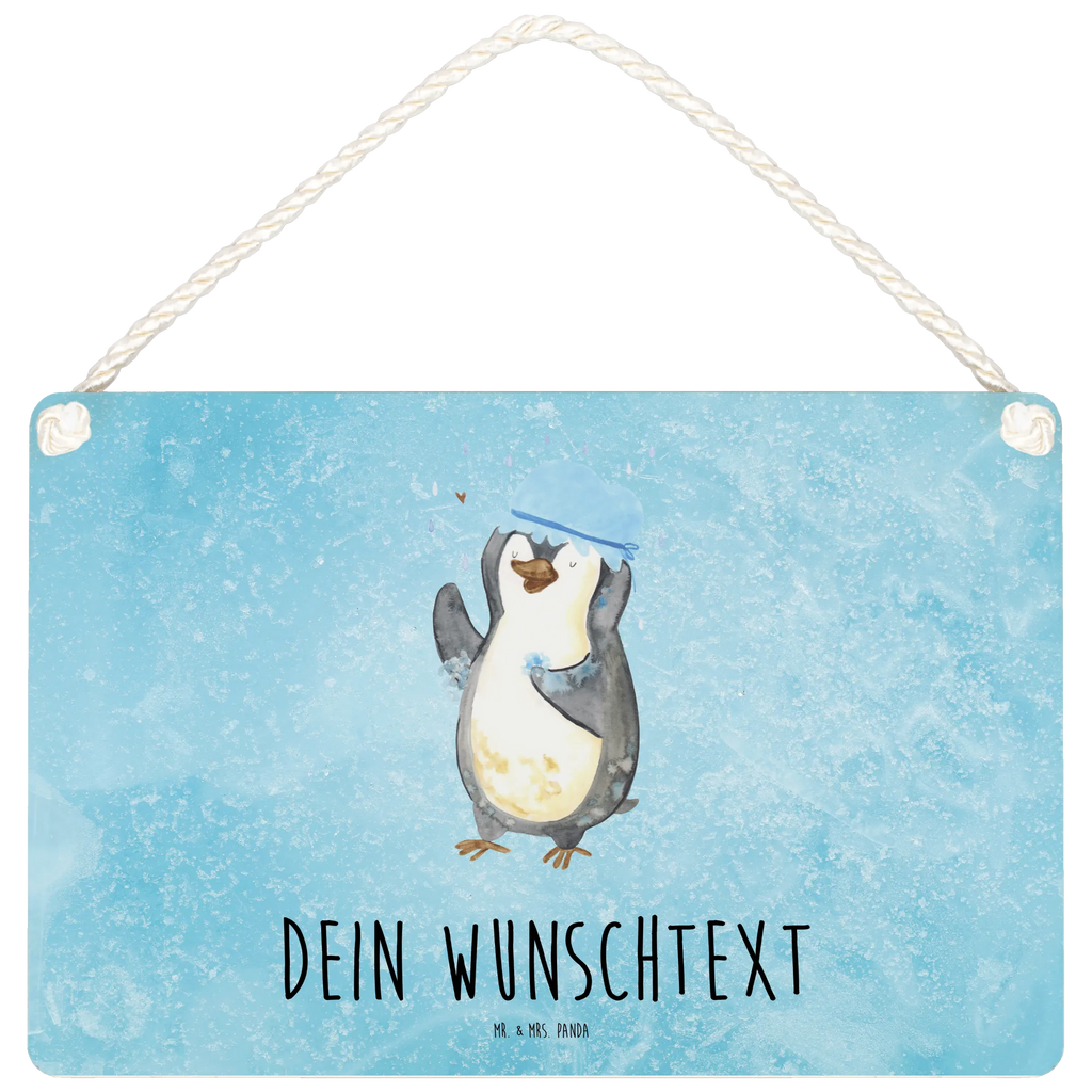 Personalisiertes Deko Schild Pinguin duscht Dekoschild, Deko Schild, Schild, Tür Schild, Türschild, Holzschild, Wandschild, Wanddeko, Pinguin, Pinguine, Dusche, duschen, Lebensmotto, Motivation, Neustart, Neuanfang, glücklich sein