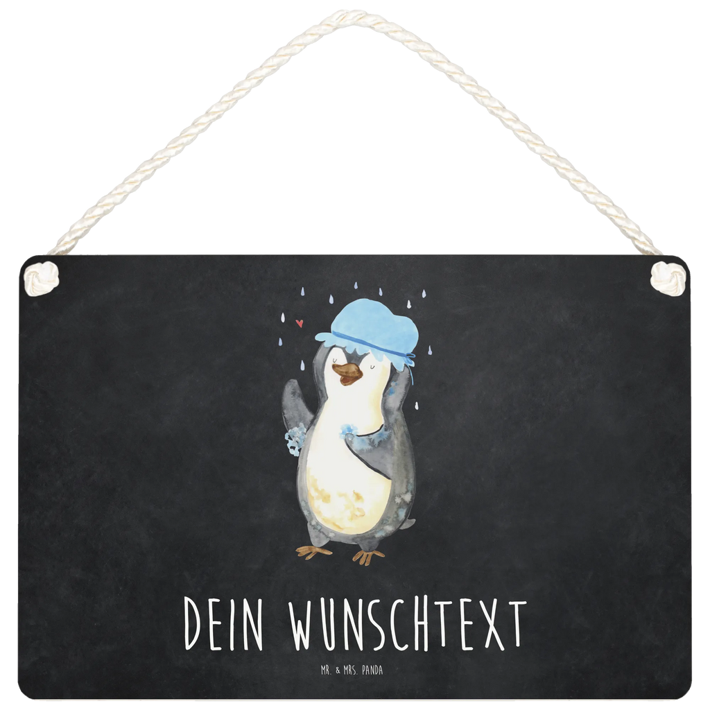 Personalisiertes Deko Schild Pinguin duscht Dekoschild, Deko Schild, Schild, Tür Schild, Türschild, Holzschild, Wandschild, Wanddeko, Pinguin, Pinguine, Dusche, duschen, Lebensmotto, Motivation, Neustart, Neuanfang, glücklich sein