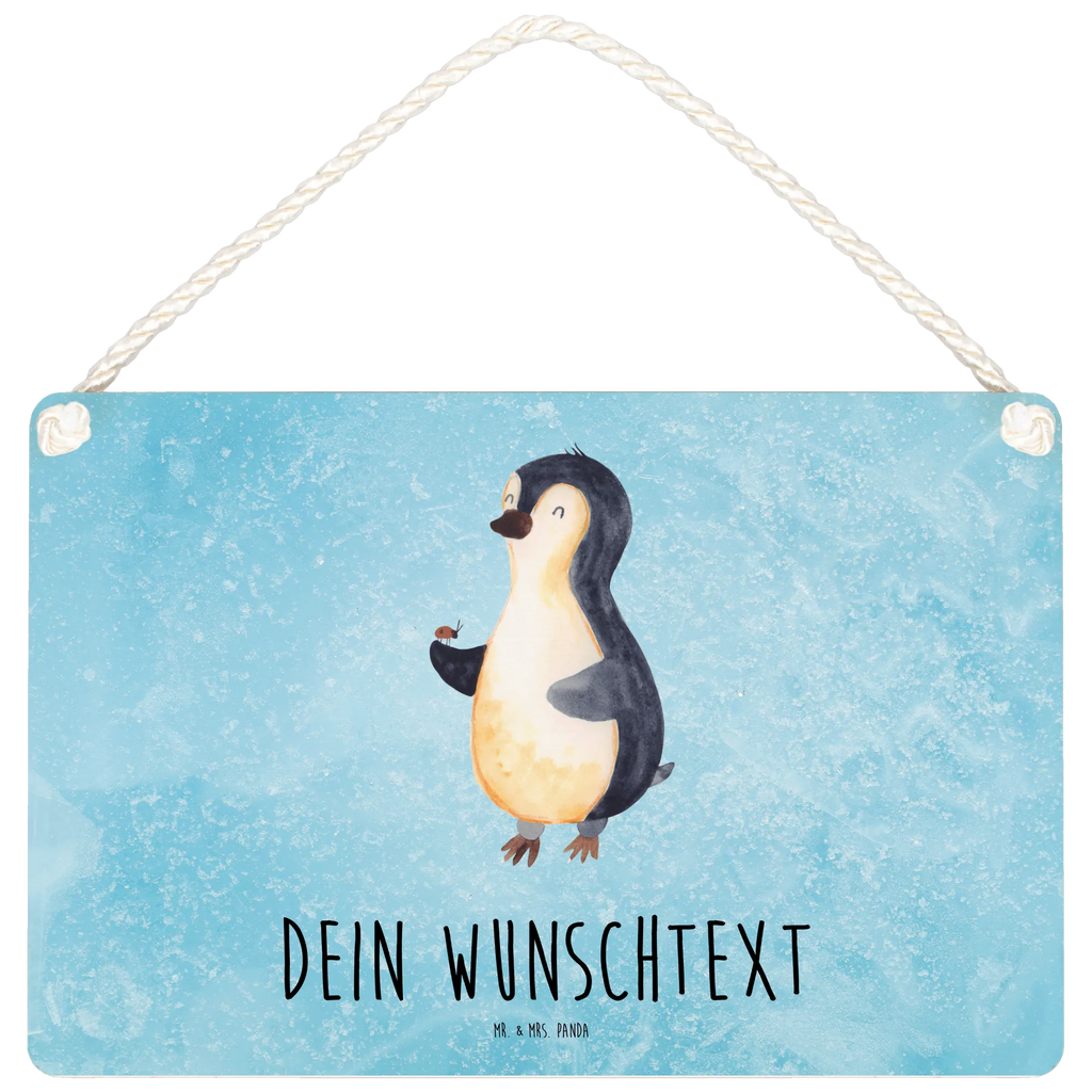 Personalisiertes Deko Schild Pinguin Marienkäfer Dekoschild, Deko Schild, Schild, Tür Schild, Türschild, Holzschild, Wandschild, Wanddeko, Pinguin, Pinguine, Marienkäfer, Liebe, Wunder, Glück, Freude, Lebensfreude