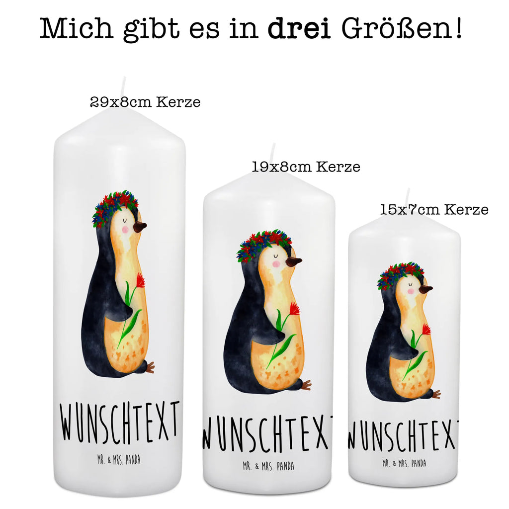 Personalisierte Kerze Pinguin Blumen Kerze, Taufkerze, Kommunionskerze, Geburtstagskerze, Geschenk Kerze, Taufgeschenk Kerze, Kerze mit Druck, Besondere Kerze, Geschenkidee Kerze, Kerze für Kommunion, kerze personalisiert, personalisierte kerze, personalisierte kerzen, Pinguin, Pinguine, Blumenkranz, Universum, Leben, Wünsche, Ziele, Lebensziele, Motivation, Lebenslust, Liebeskummer, Geschenkidee