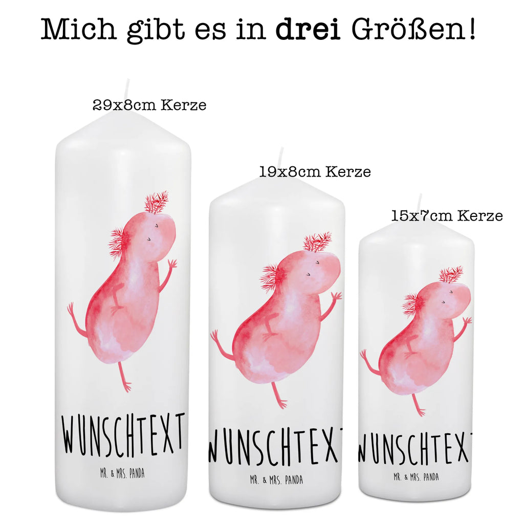 Personalisierte Kerze Axolotl tanzt Kerze, Taufkerze, Kommunionskerze, Geburtstagskerze, Geschenk Kerze, Taufgeschenk Kerze, Kerze mit Druck, Besondere Kerze, Geschenkidee Kerze, Kerze für Kommunion, kerze personalisiert, personalisierte kerze, personalisierte kerzen, Axolotl, Molch, Axolot, Schwanzlurch, Lurch, Lurche, Dachschaden, Sterne, verrückt, Freundin, beste Freundin