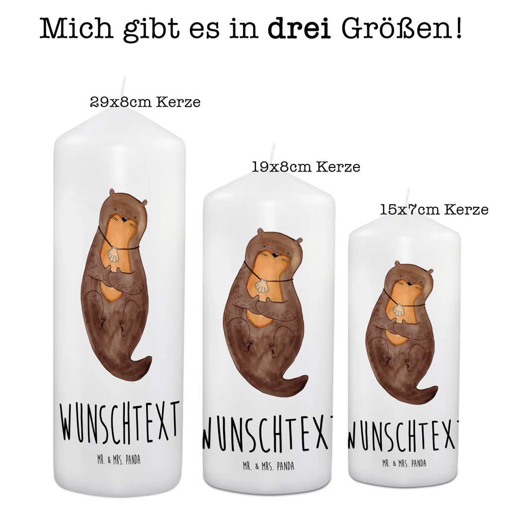 Personalisierte Kerze Otter mit Muschelmedaillon Kerze, Taufkerze, Kommunionskerze, Geburtstagskerze, Geschenk Kerze, Taufgeschenk Kerze, Kerze mit Druck, Besondere Kerze, Geschenkidee Kerze, Kerze für Kommunion, kerze personalisiert, personalisierte kerze, personalisierte kerzen, Otter, Fischotter, Seeotter, Otterliebe, grübeln, träumen, Motivation, Tagträumen, Büro