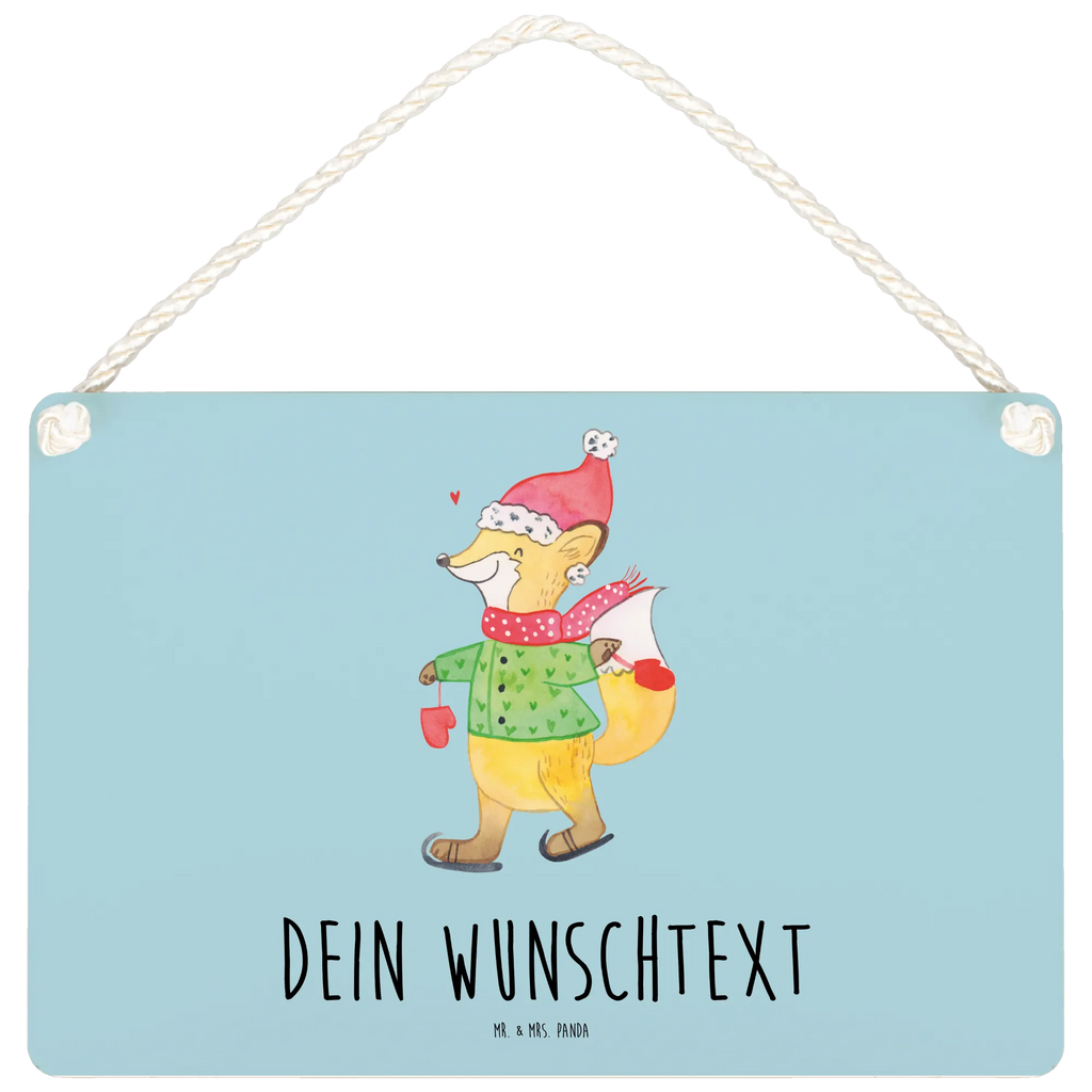 Personalisiertes Deko Schild Fuchs  Schlittschuhe Dekoschild, Deko Schild, Schild, Tür Schild, Türschild, Holzschild, Wandschild, Wanddeko, Winter, Weihnachten, Weihnachtsdeko, Nikolaus, Advent, Heiligabend, Wintermotiv, Weihnachtsmann, Weihnachtstage, Weihnachtsbaum, Tannenbaum, Weihnachtszeit