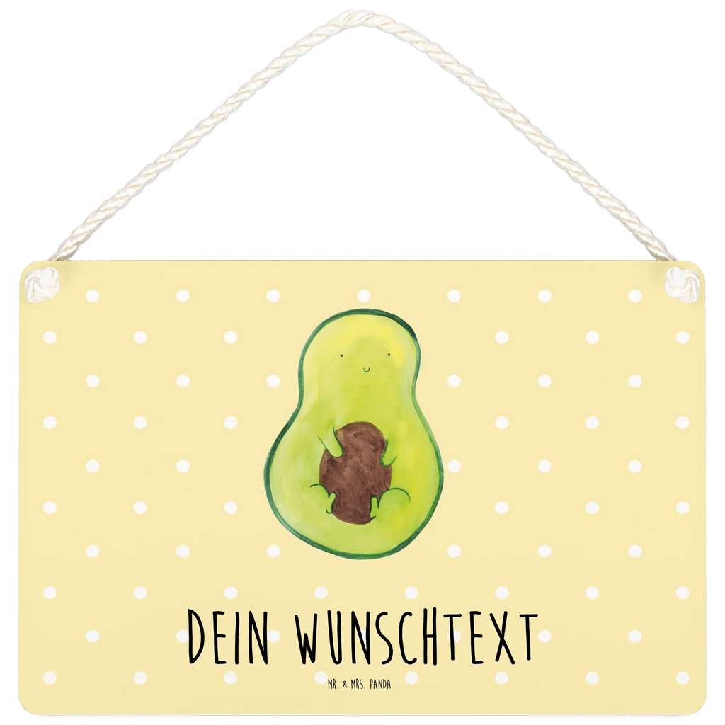 Personalisiertes Deko Schild Avocado mit Kern Dekoschild, Deko Schild, Schild, Tür Schild, Türschild, Holzschild, Wandschild, Wanddeko, Avocado, Veggie, Vegan, Gesund, Avokado, Avocadokern, Kern, Pflanze, Spruch Leben