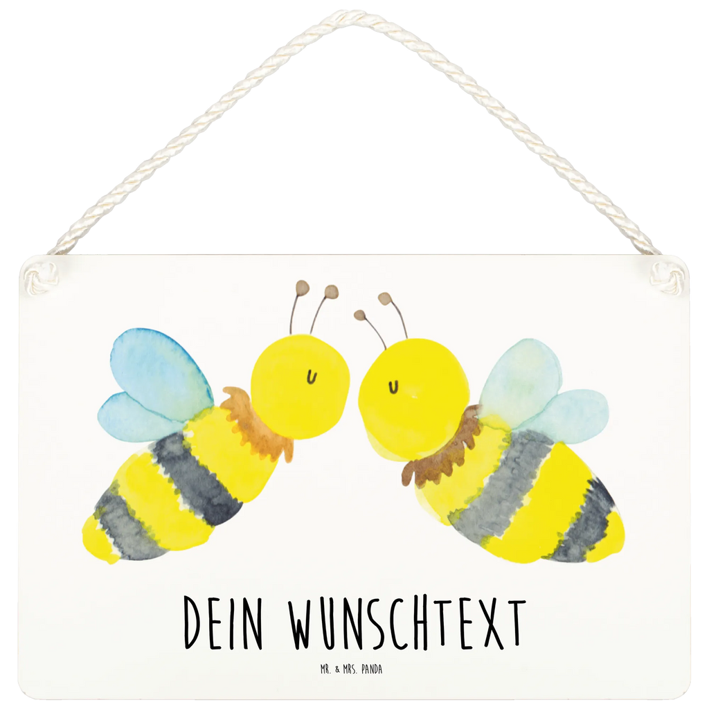 Personalisiertes Deko Schild Biene Liebe Dekoschild, Deko Schild, Schild, Tür Schild, Türschild, Holzschild, Wandschild, Wanddeko, Biene, Wespe, Hummel