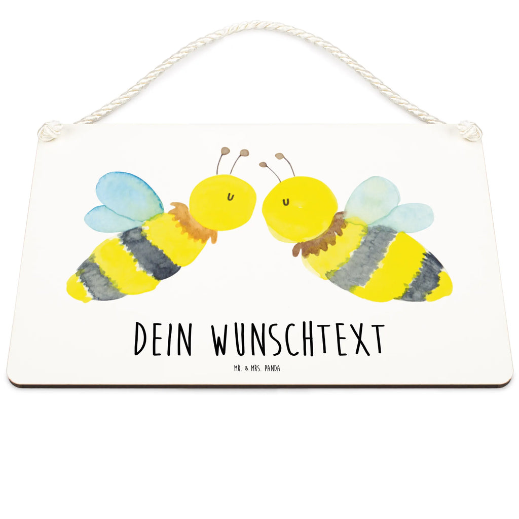 Personalisiertes Deko Schild Biene Liebe Dekoschild, Deko Schild, Schild, Tür Schild, Türschild, Holzschild, Wandschild, Wanddeko, Biene, Wespe, Hummel