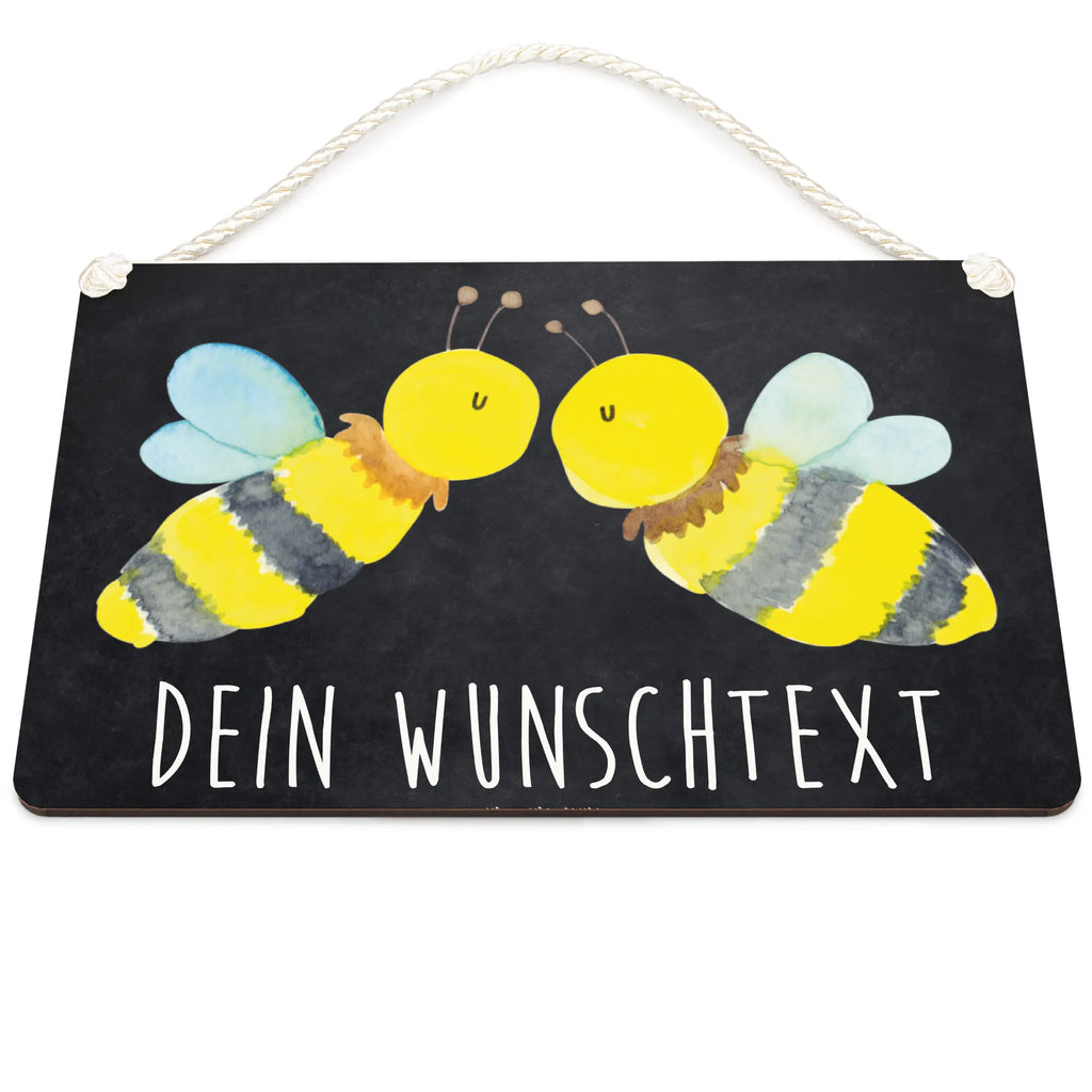 Personalisiertes Deko Schild Biene Liebe Dekoschild, Deko Schild, Schild, Tür Schild, Türschild, Holzschild, Wandschild, Wanddeko, Biene, Wespe, Hummel