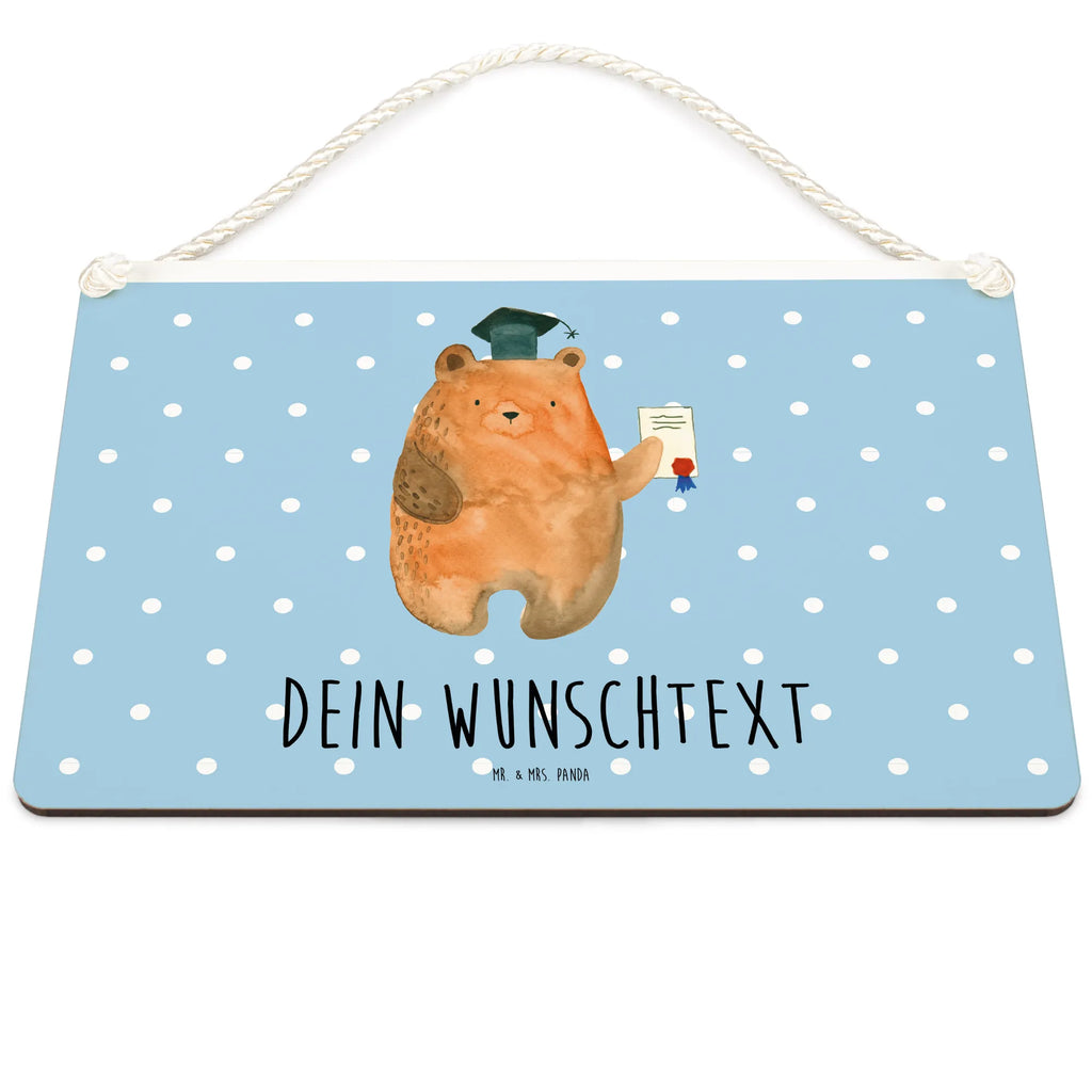 Personalisiertes Deko Schild Prüfungsbär Dekoschild, Deko Schild, Schild, Tür Schild, Türschild, Holzschild, Wandschild, Wanddeko, Bär, Teddy, Teddybär, Abitur, Prüfungen, Prüfung bestanden, Abschluss, Zeugnis, Abschlusszeugnis