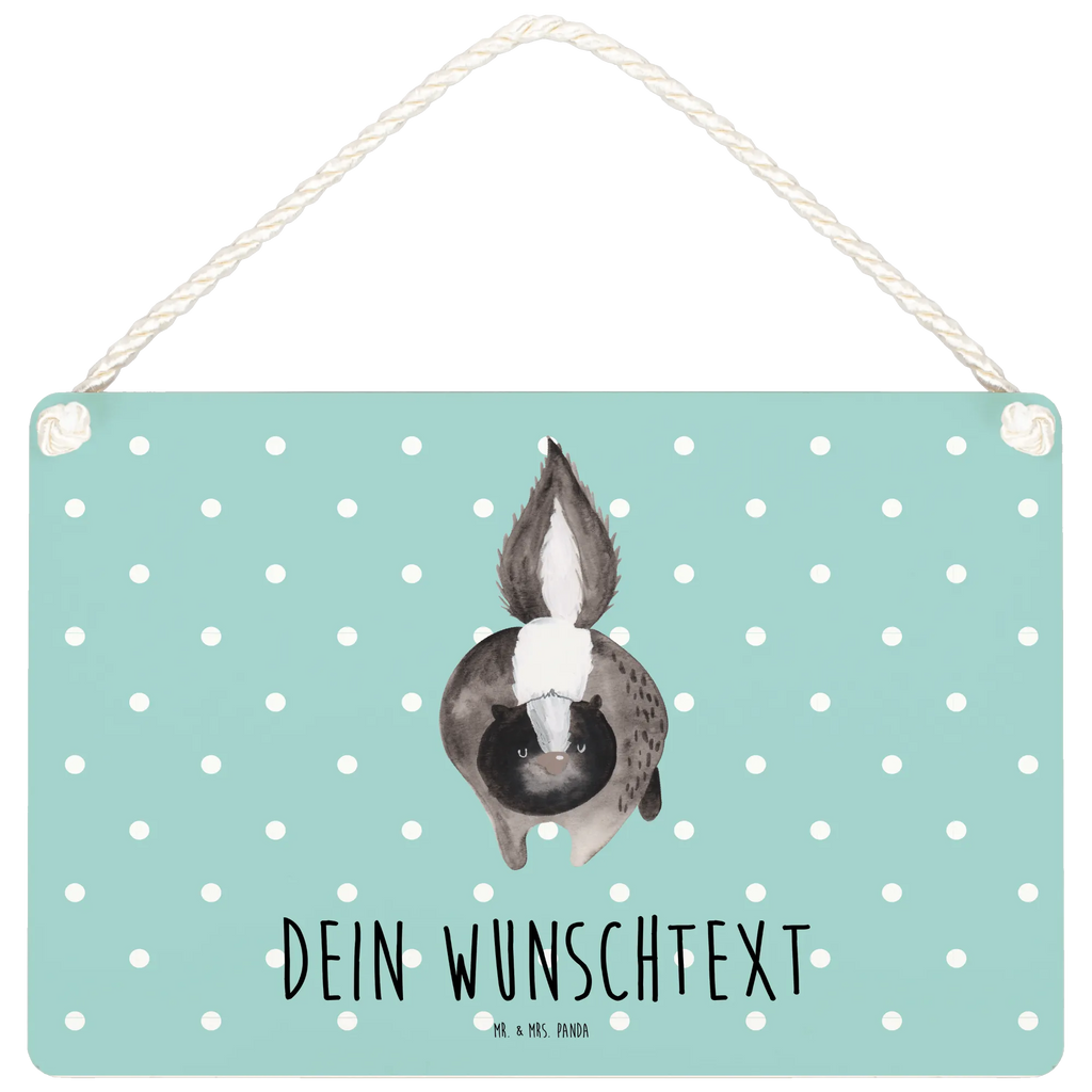 Personalisiertes Deko Schild Stinktier Angriff Dekoschild, Deko Schild, Schild, Tür Schild, Türschild, Holzschild, Wandschild, Wanddeko, Stinktier, Skunk, Wildtier, Raubtier, Stinker, Stinki, wütend, Drohung